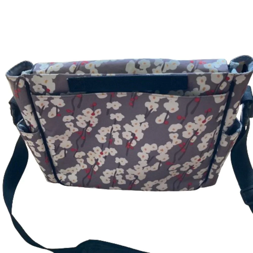 Skip Hop Deluxe Edition Diaper Bag Cherry Blossom Design Many Features EUC